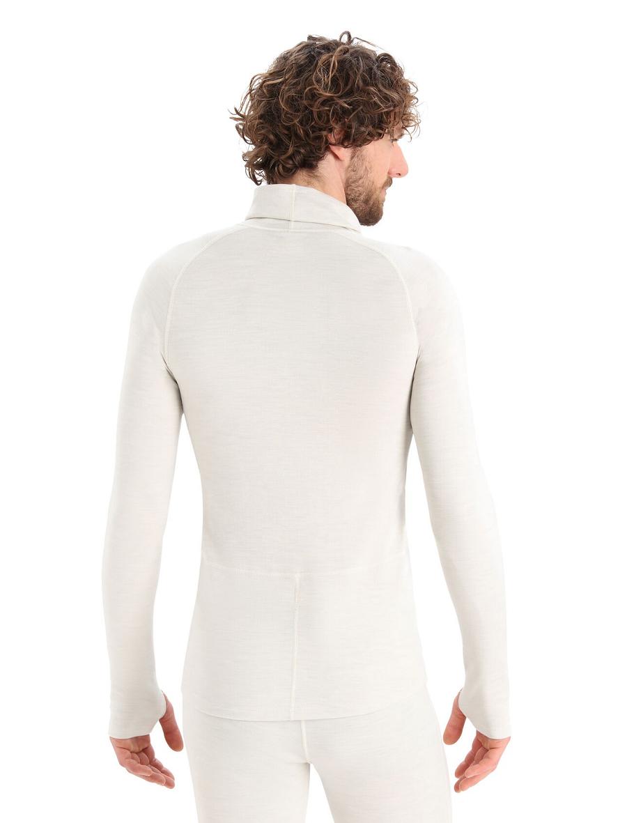 Base Layers Icebreaker ZoneKnit™ Merino Insulated Long Sleeve Hoodie Homme Blanche | FR 1328FDNM